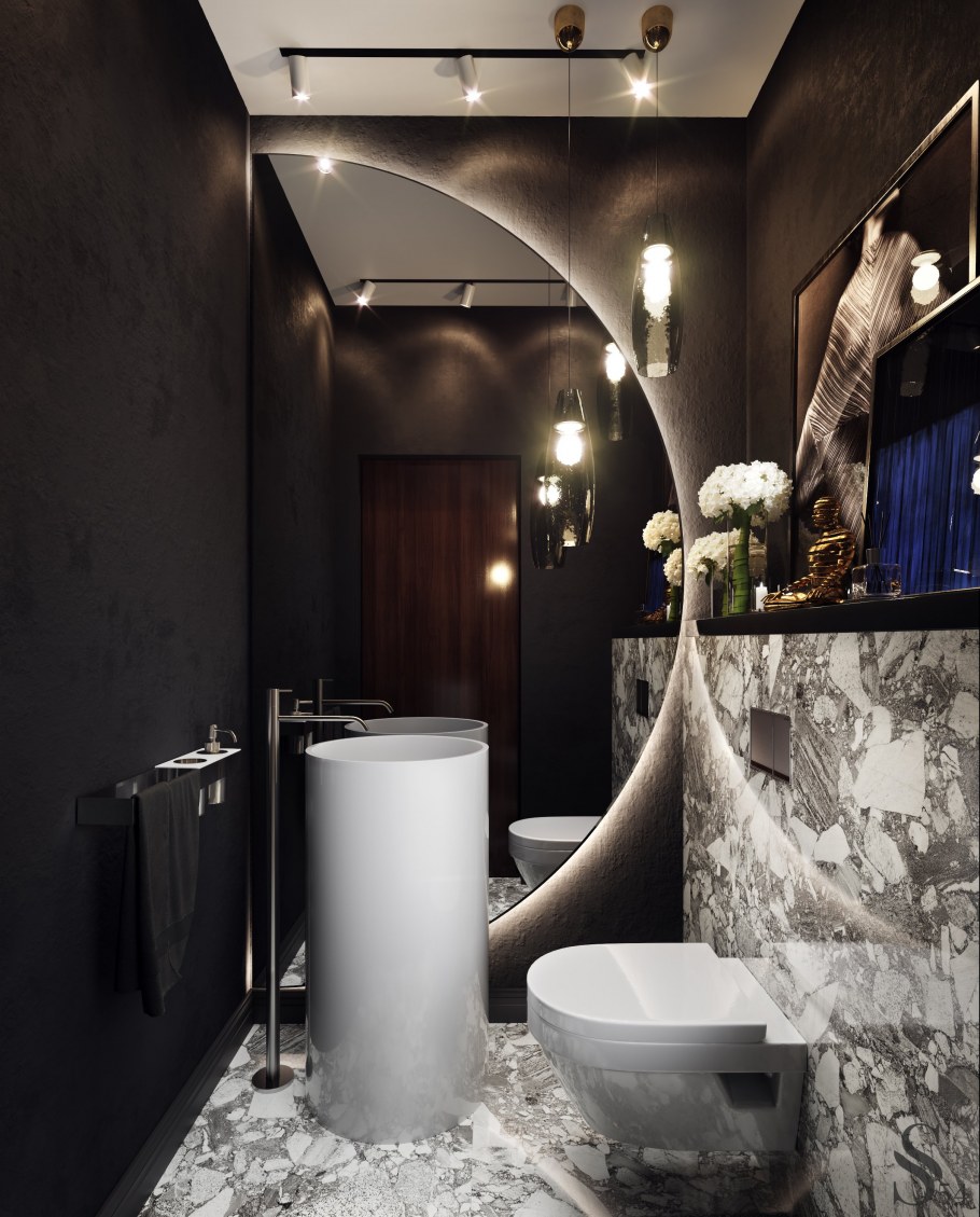 Гостевой санузел в современном стиле