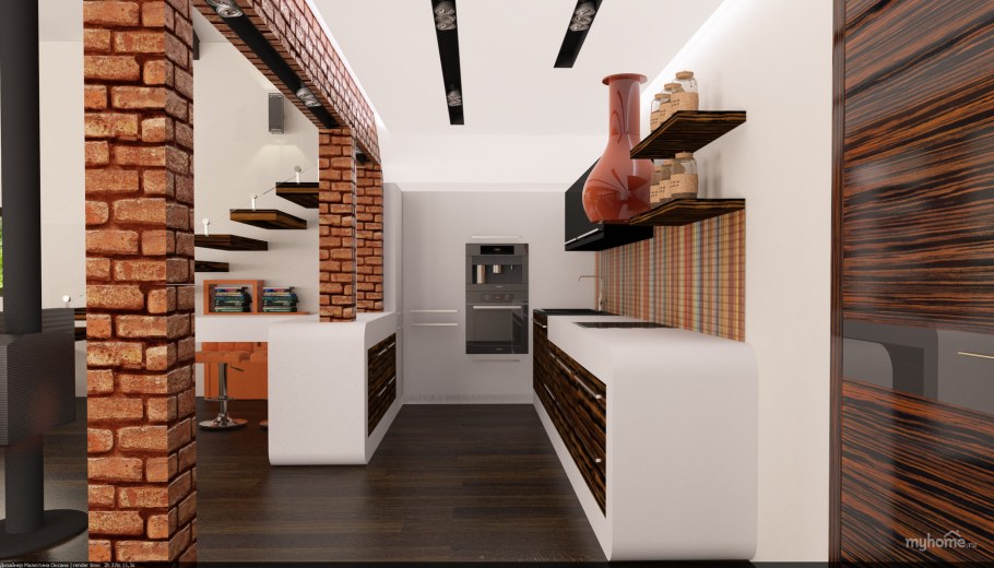 Деревянный дом в стиле лофт