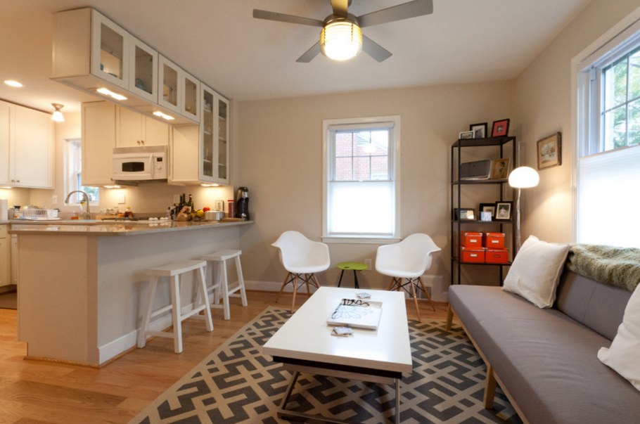 Объединение кухни и гостиной