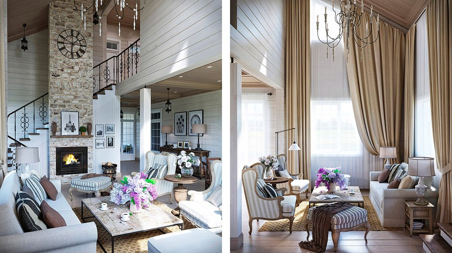 Дачная комната в стиле Прованс