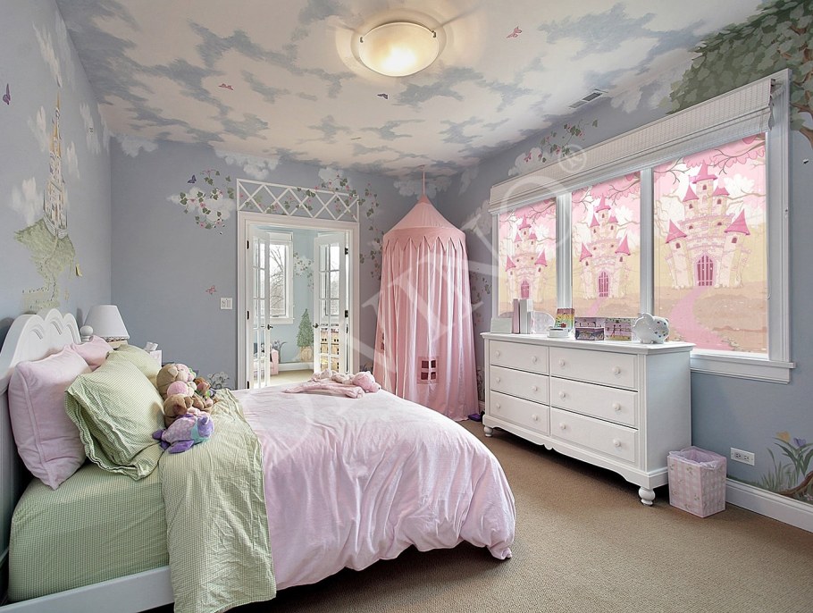 Комната для девочки в пастельных тонах