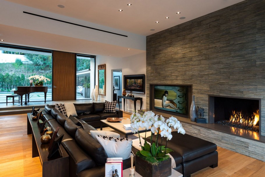 Интерьер больших гостиных