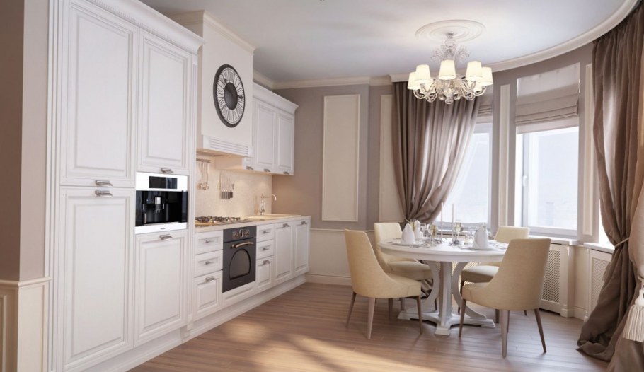 Кухни в пастнльныхтонах