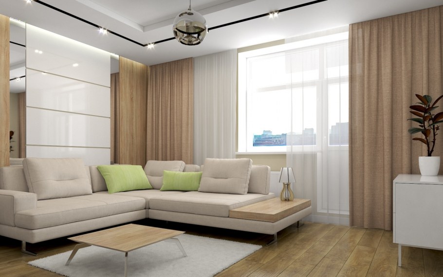 Современные интерьеры гостиных