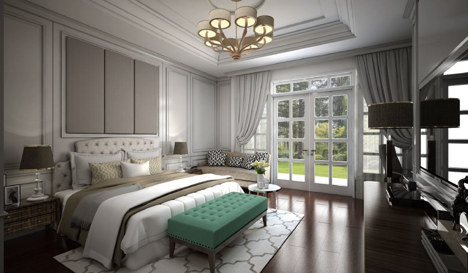 Кровать в средиземноморском стиле