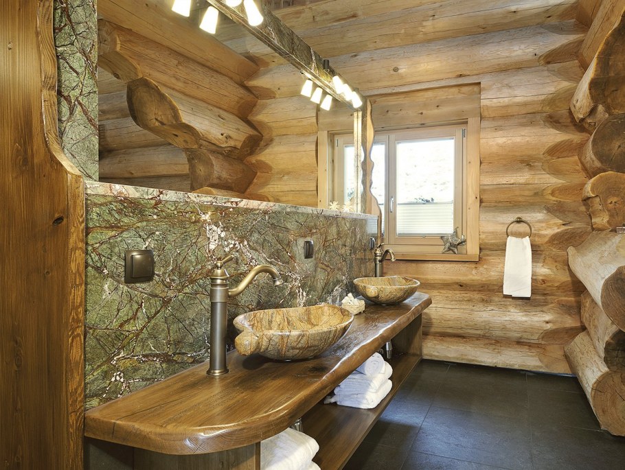 Ванная комната в срубе