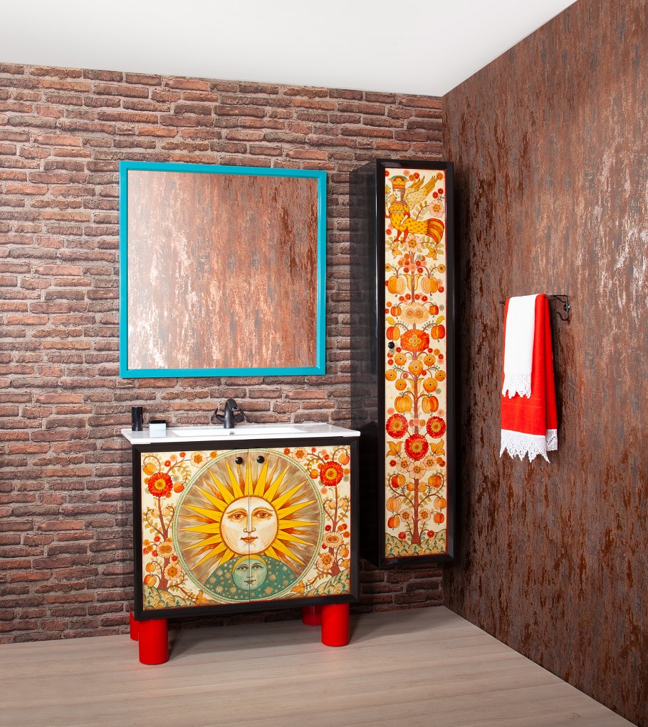 Роспись мебели в русском стиле