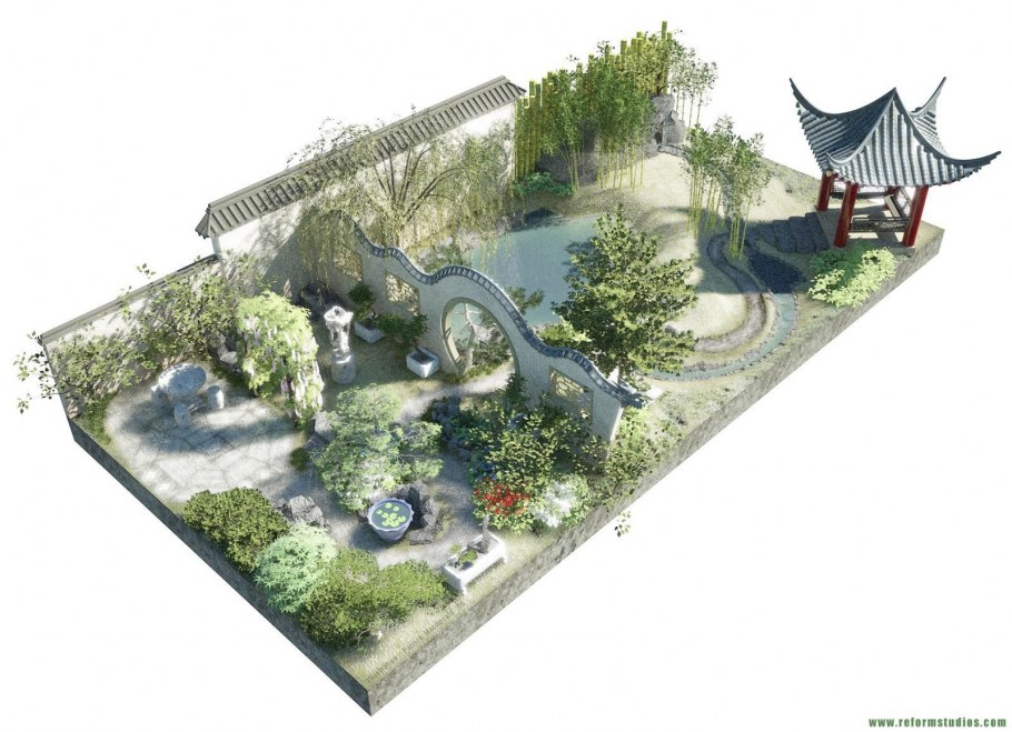 Генплан китайского сада
