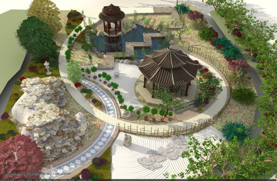 Генплан японского сада