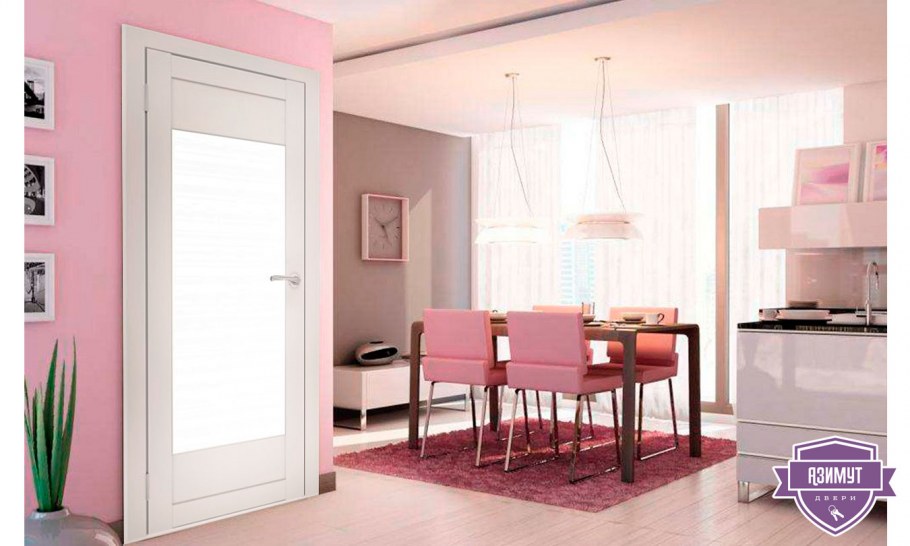 Белые глянцевые двери в интерьере