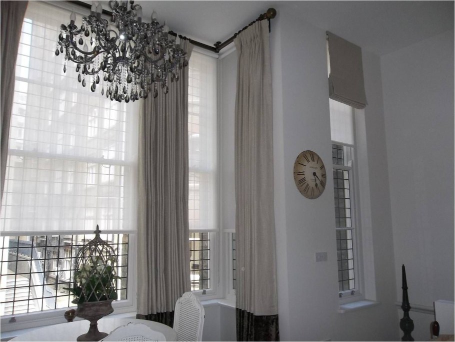 Шторы для высоких потолков