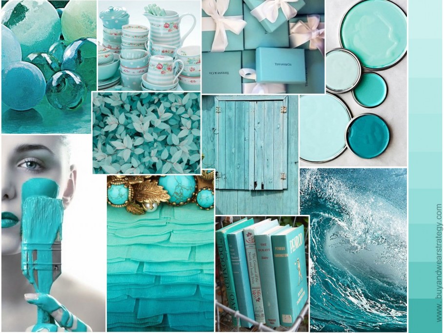 Бирюзовые стены в интерьере