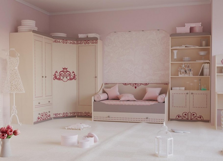 Бежевый интерьер детской