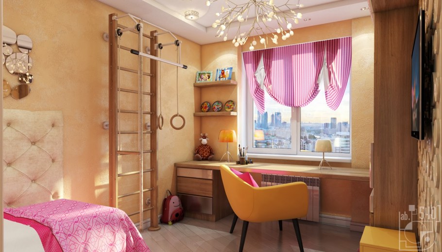 Детские спальни с балконом