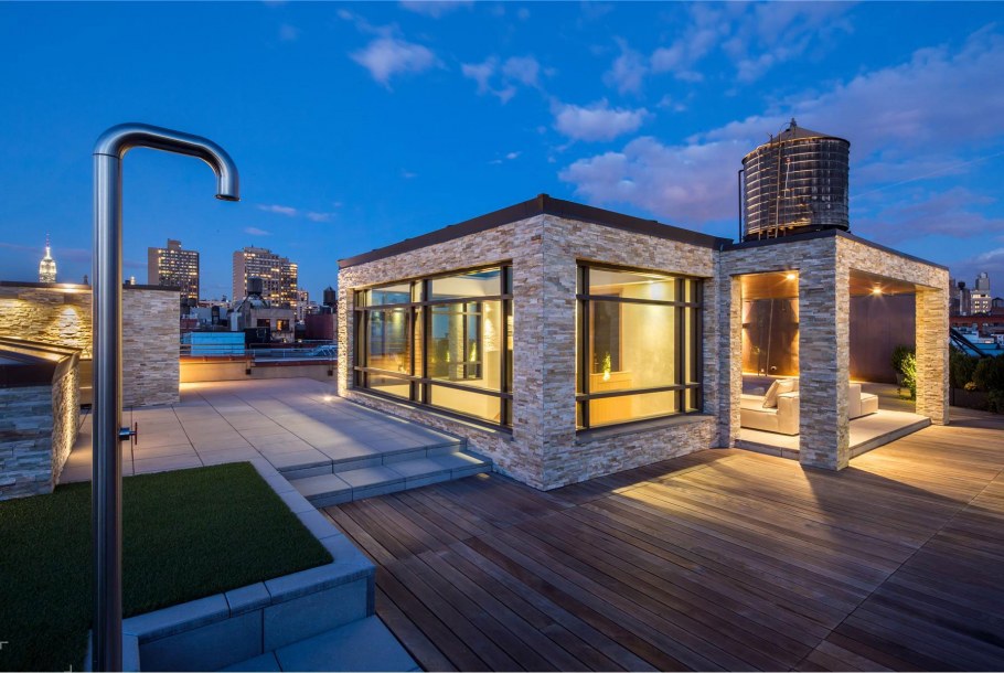 Фасад дома в стиле Хай тек