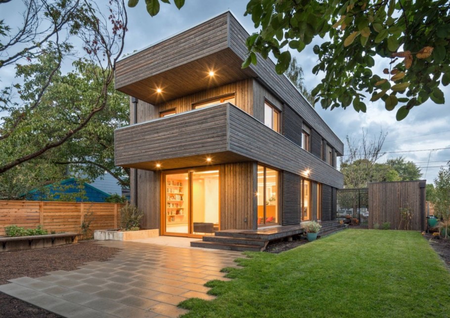 Фасады домов в стиле лофт