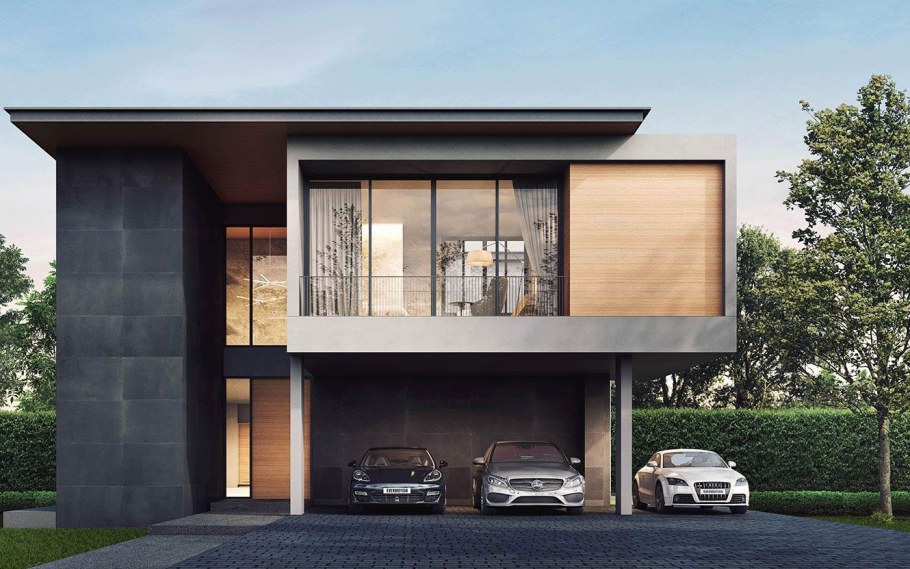 Дома в стиле лофт двухэтажные