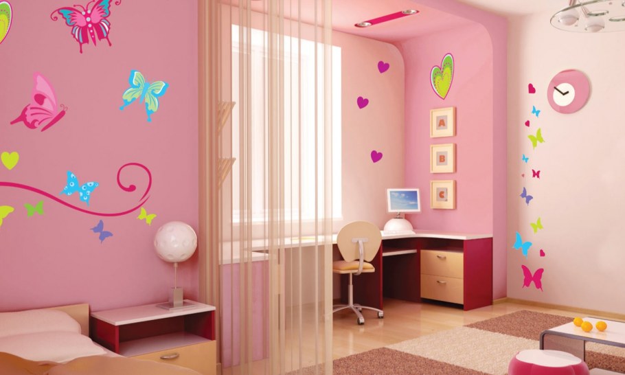 Детская комната бабочки
