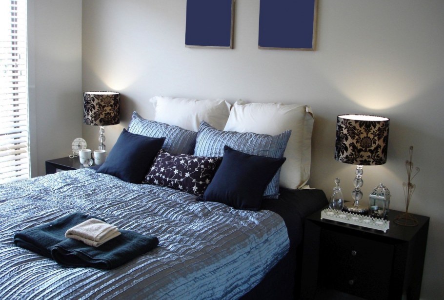 Спальня в сером цвете