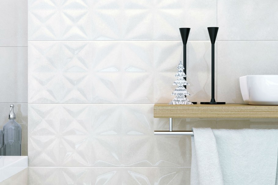 Плитка White Glossy 25x75