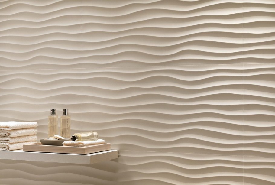 Atlas Concorde 3d Wall Dune White Matt 40x80