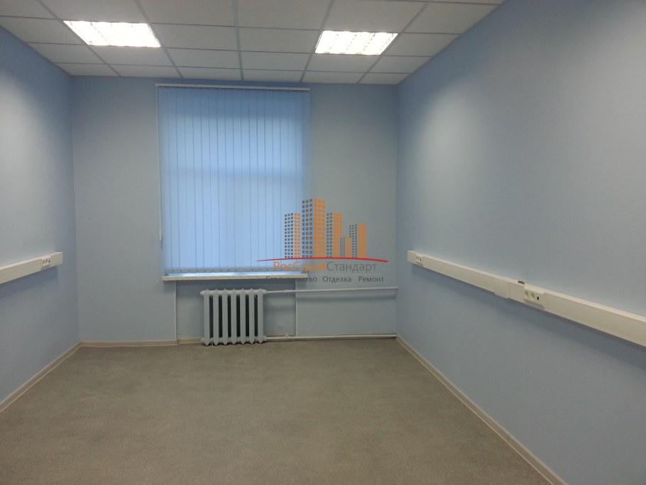 Окраска стен в кабинете