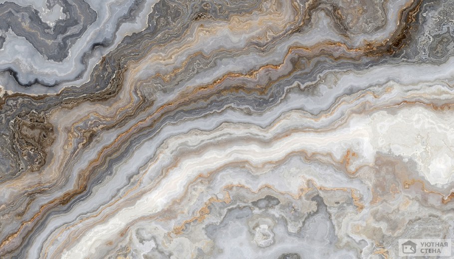 Мрамор Grey Marble золото