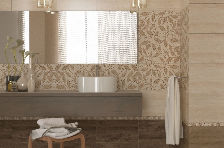 Плитка Travertine Mosaic Golden Tile