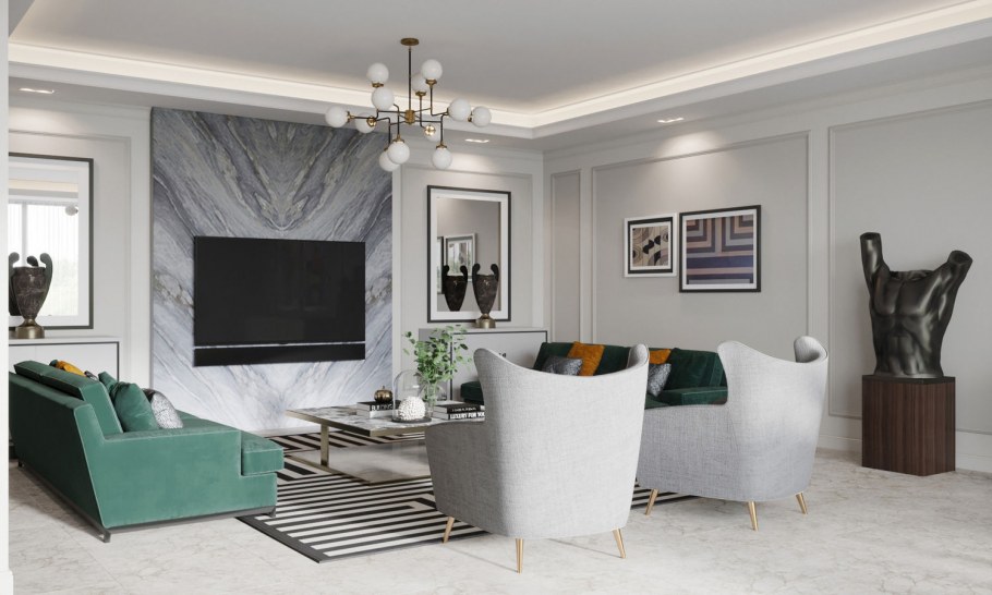 Гостиная визуализация