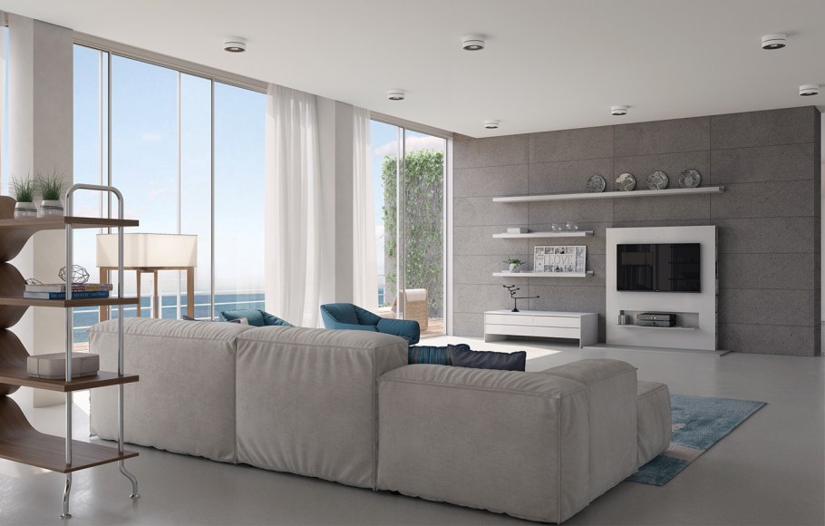 Интерьер гостиной визуализация