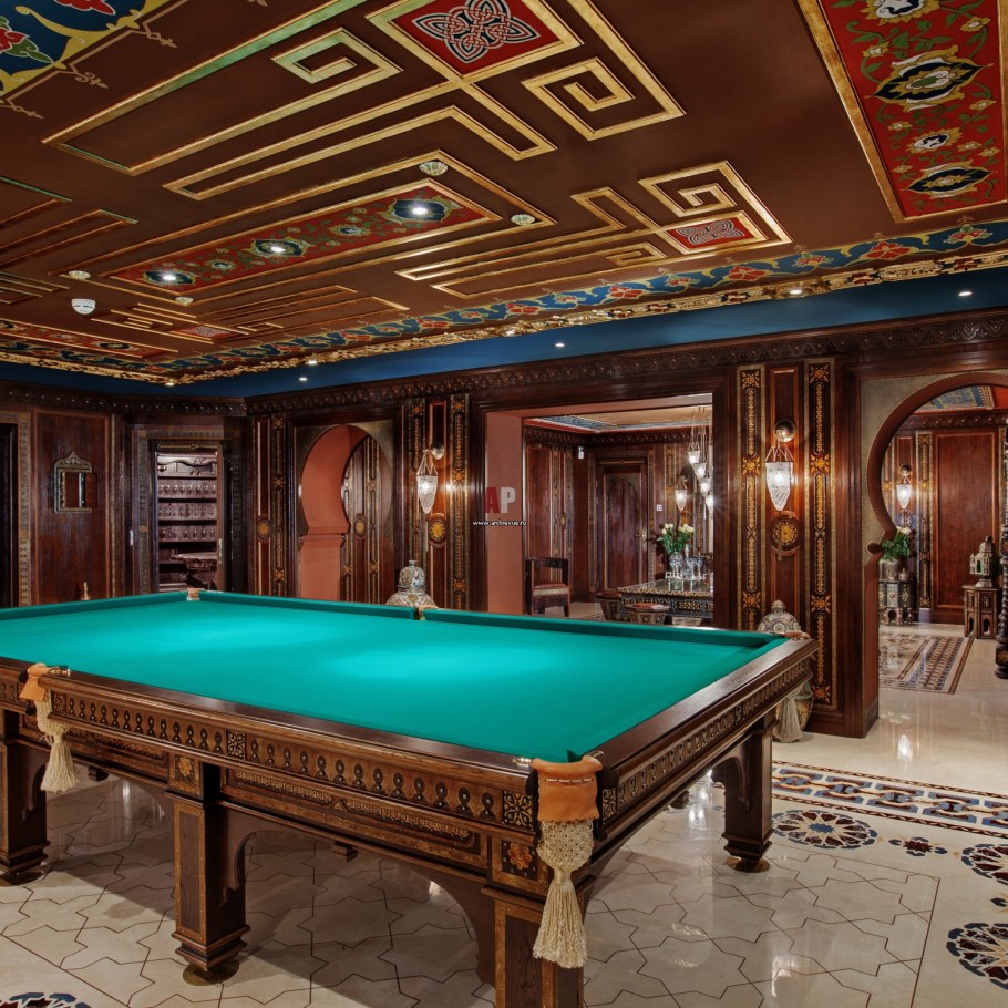 Интерьер бильярдной