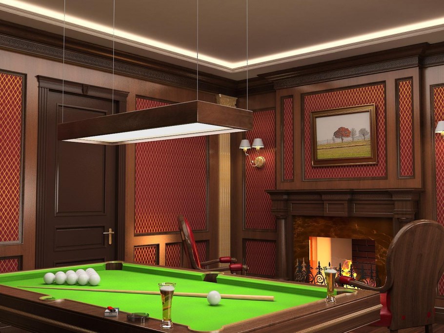 Интерьер бильярдной
