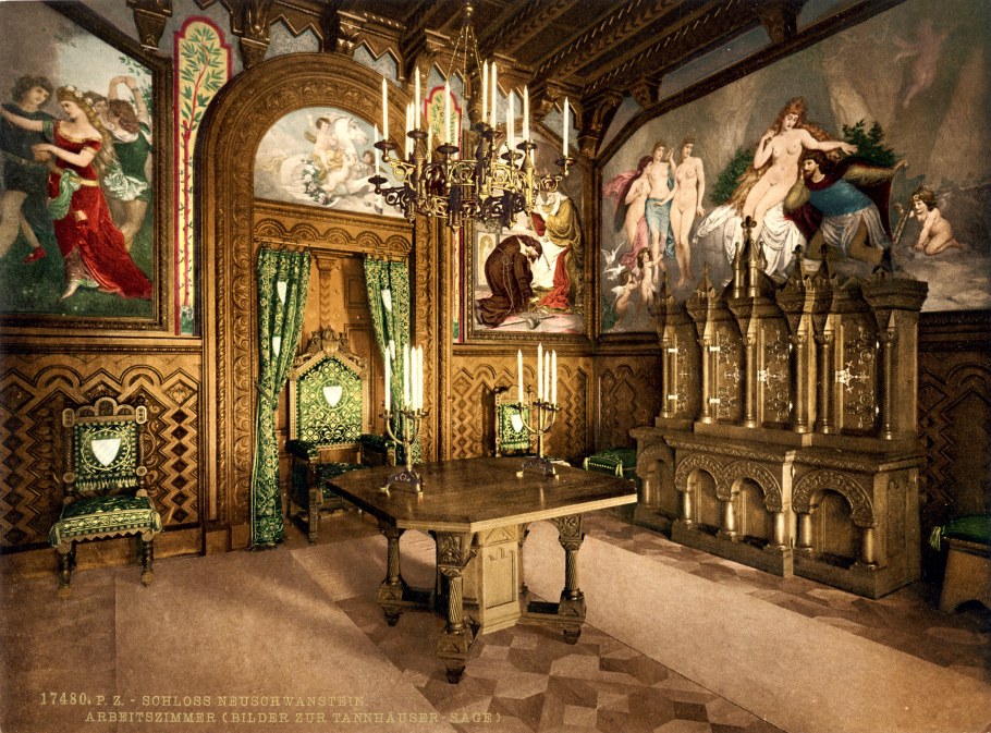 Замок Нойшванштайн внутреннее убранство