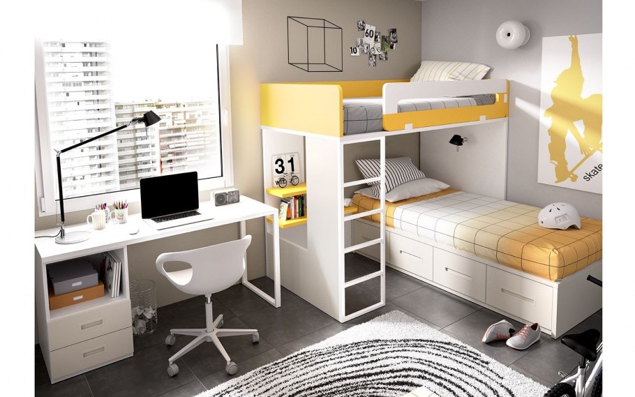 Комната для двоих школьников