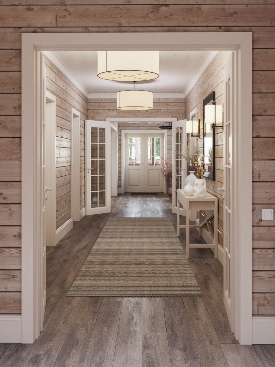 Прихожая в деревянном доме