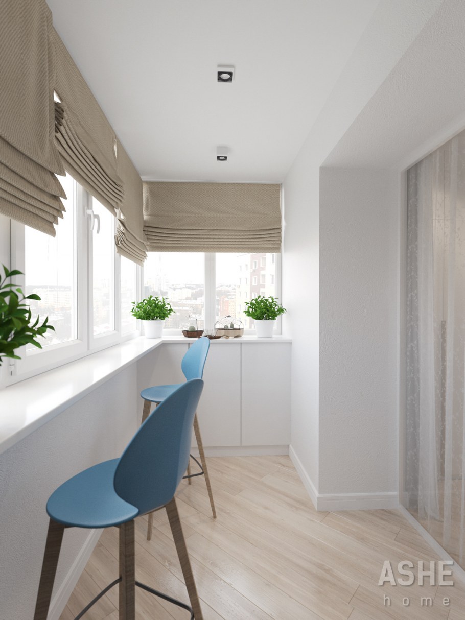 Шкаф кресло на балконе