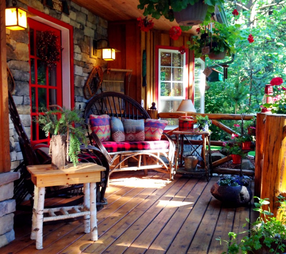 Закрытая веранда к бане