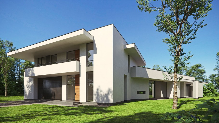 Компактный двухэтажный дом