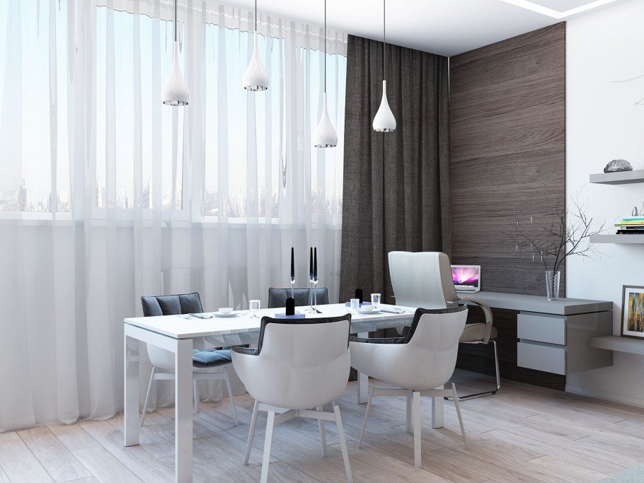 Квартира в светло сером стиле