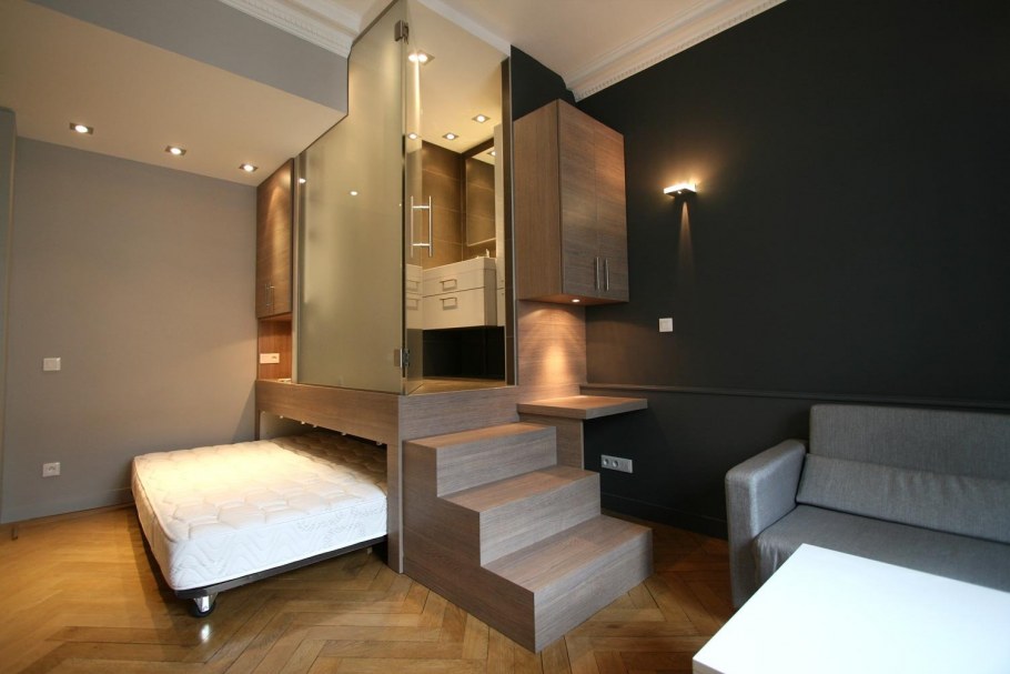 Зонирование однокомнатной квартиры 30 кв.м