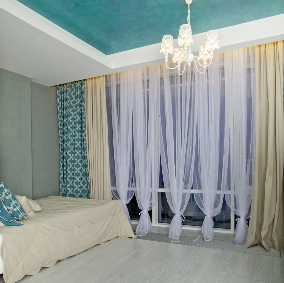 Бирюзовый и желтый в интерьере