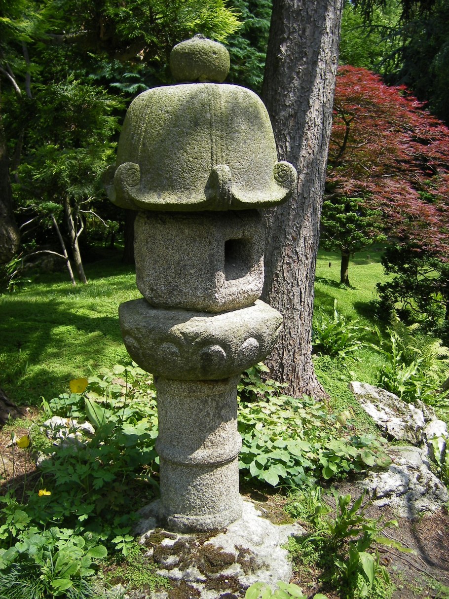 Японский сад пагода сад камней