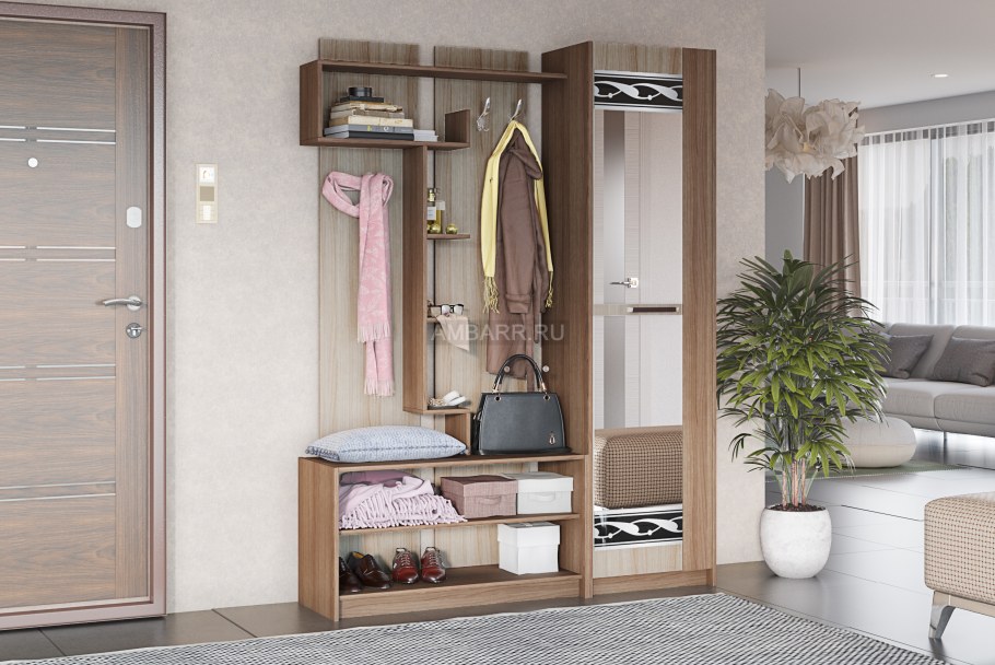 Прихожая Марица, 1540х375х2000, ясень шимо темный