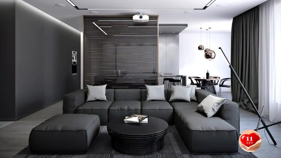 Летняя кухня с плоской крышей