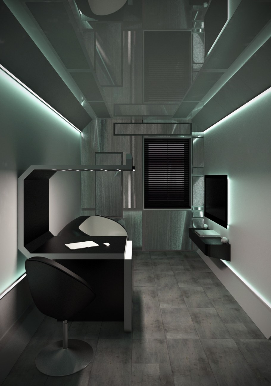 Одноэтажный каркасник с плоской крышей