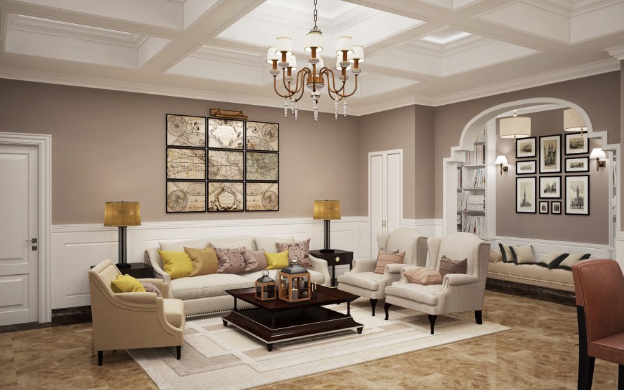 Холл гостиная