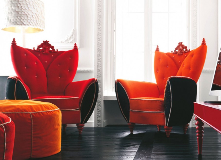 Роскошное кресло в интерьере