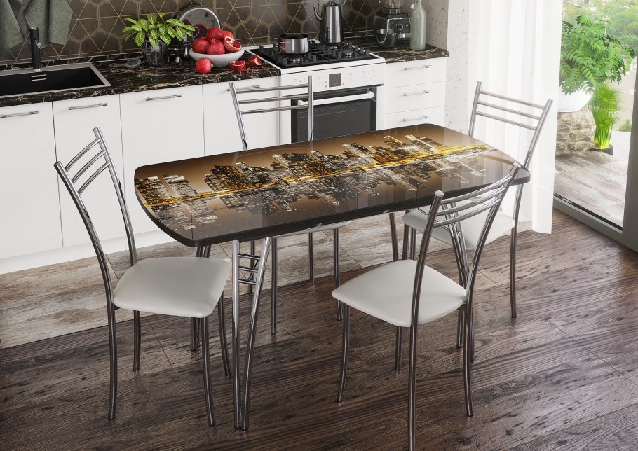 Кухонный стол в интерьере