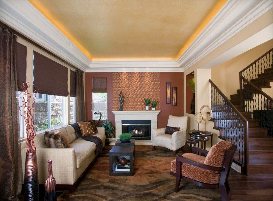 Бронзовый цвет в интерьере