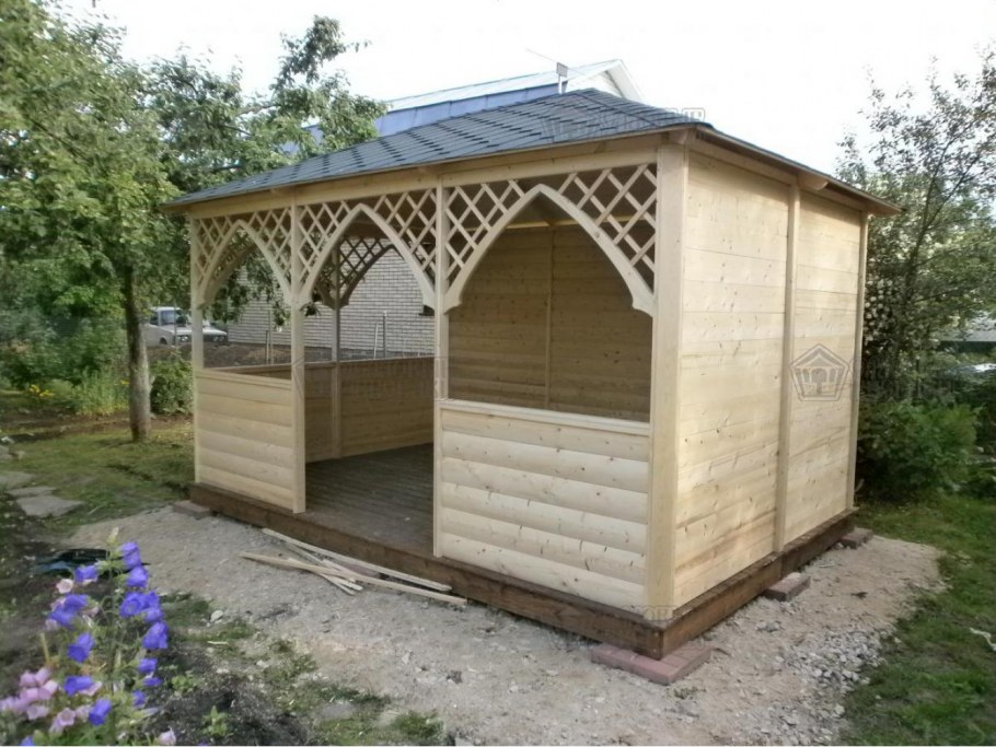 Навес пристройка к дому